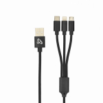 Sbox USB‑A/USB3‑kolm‑&uuml;hes(USB‑C, micro‑USB, mini‑USB), 1 m