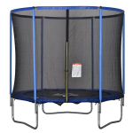 Trampoliini turvav&otilde;rguga Aiatrampoliin sise- ja v&auml;litingimusteks Fitness-trampoliin noortele ja t&auml;iskasvanutele Teras Sinine+Must kuni 113,6 kg &Oslash;244 x 240K cm