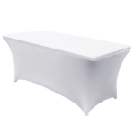 Greenblue GreenBlue GB371 Elastic Tablecloth Catering Table Cover valge, 180x75x74cm, Spandex