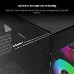 Montech korpus KING 65 PRO (must, Tempered Glas x 2)