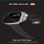 &bdquo;Evelatus Watch 42 / 44 / 45 Sport&ldquo; silikoonrihm, antratsiithalli v&auml;rvi