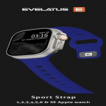 &bdquo;Evelatus Watch 42 / 44 / 45 Sport&ldquo; kell silikoonrihmaga, tumesinine