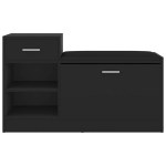 jalatsikapp，jalatsipink, must, 94,5 x 31 x 57 cm, tehispuit CFE609181