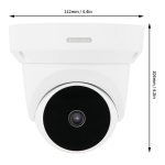 Veebikaamera 1080P WiFi PTZ kupolinė kamera, 2 krypčių garsas, judesio aptikimas, naktinis matymas, namų apsaugos kamera, 100&ndash;240 V AU ki&scaron;tukas, atsparus vandeniui, naudojimui viduje / lauke