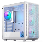 Endorfy Arx 700 White Argb Pc aknaga &uuml;mbris, Atx, valge