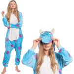 Naiste &uuml;hes t&uuml;kis Kigurumi Sulivani kost&uuml;&uuml;m sinine 145-155 cm S, S