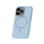 iLike iPhone 16 Pro silikoonist &uuml;mbris magnetiga, hele sinine, pehme katsudes