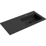 Kraanikauss Mexen Otis, Right, 101 x 46,5 cm, Black matt