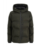 Jack & Jones poiste jope, 250 g 12282301*02, oliiv/rosin 5715728618929