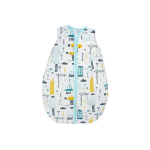 Beebi magamiskott Ankras Town, valge/kollane/t&uuml;rkiissinine, 68-74 cm, 0+ kuud