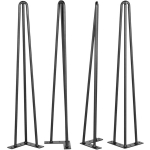 Terasest U-kujulised 61 cm lauajalad