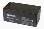 12V 3.3Ah aku :: AGM : VRLA :: 12 volti, 3.3 ampertundi (Ah) :: Klemmi t&uuml;&uuml;p T1 (4.75 mm)