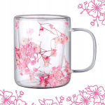 Ecarla klaas jookide jaoks, 200 ml, lillemuster