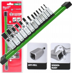MILWAUKEE SAAPIPASKUSE KOMPLEKT 13 tk 1/4+3/8 TORX