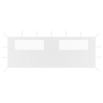 3070416 vidaXL Gazebo Akendega 590 x 200 cm valge k&uuml;lgsein (315305)