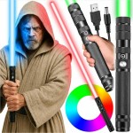 Interaktiivne metallist LED valgusm&otilde;&otilde;k koos valguse ja heliefektidega 16 LED RGB