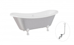 Vann Besco Amelia Glam 190, Silver+Chrome, sifooniga &uuml;levooluga Klik-klak Chrome