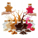 20x Star 280ml klaaspudelit korgiga, t&auml;hekujuline