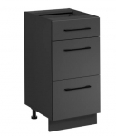 Virtuvės spintelė Frida D&oacute;ł 40/81 3S, pilka