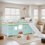 Narivoodi, 207.5x110x217.5 cm, Valge, Roheline