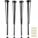 Metallist lauajalad, 71 cm, 4 tk, kummist kaitsedega