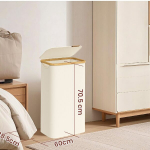 Pesukorv, 3 sektsiooni, 42x22.5x70.5 cm, valge