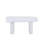 Homla ALTO Moodne Ovaalne Kohvilaud, Lakitud Valge, 100&times;60&times;45 cm