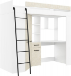 Kerross&auml;ng Meblocross Floor L, 200x80 cm, Valge/Mandli &ndash; Ruumi‑kokkuhoidev mugavus kahe magaja jaoks