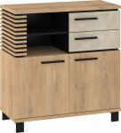 Kummut Meblocross Lamir LAM-03, heleda tamme/mandli/musta v&auml;rvi