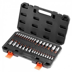 Torx otsikupesade komplekt, 34-osaline, 338x195x53 mm, must, legeerteras