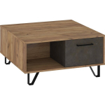 Kohvilaud Meblocross Boss Bos-06 2D, pruun/hall