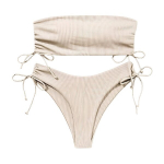 Push-up kaheosaline ujumistrikoo Gorglitter beež M