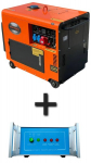 Diisel kolmefaasiline elektrigeneraator Kraft & Dele KD121, 7000 W, 12/230/380 V + ATS