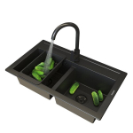 Graniit valamu Granitan Duet k&ouml;&ouml;gisegisti Prestige sifoon komplekt