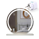 LED-kosmeetiline peegel, poolringikujuline, kasutatav, reguleeritava heledusega, 1 tk