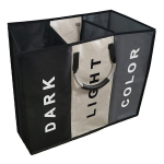 Pesukorv v&auml;rvide sorteerimise ja alumiiniumk&auml;epidemetega