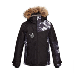 Huppa T&uuml;drukute talvejope CELIA, Black Pattern/ Black, 158 cm