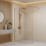 Du&scaron;isein Rea Flexi Transparent 90 Brushed Gold 120X90X195CM