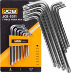 Jcb L-kujuline Torx v&otilde;tmekomplekt 7 tk. T10-t40 Cr-v