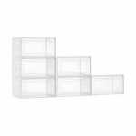 Kingade hoiukast, 6 tk, 34x25x18.4 cm, valge, plastikust hoiukast