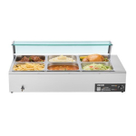 Toidusoojendaja, elektriline roostevabast terasest auruga Bain Marie, 110x57x38.5 cm, buffet