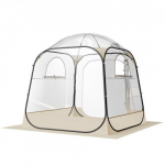 Sporditelk, Pop-up l&auml;bipaistev mulltelk 183x183x195 cm, beež, veekindel v&auml;likate