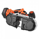 Kaasaskantav lintsaagikomplekt, 65x65 mm l&otilde;ikes&uuml;gavus, juhtmevaba, metalli l&otilde;ikamiseks