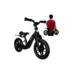 KRUZZEL tasakaaluratas lastele alates 2 aastast must - 12" EVA rattad, reguleeritav iste