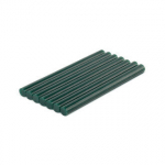 Bradas 7x100 mm metallikrohelised kuumliimipulgad, 7 tk