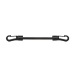 Kinnituskumm konksudega Bradas BUNGEE CORD LOCK HOOK, 25 tk., 60 cm, must
