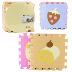 Pehme puslematt, pastelltoonides, 16 tk.