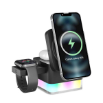 Laadimisjaam 4-in-1, Magsafe'iga, kokkupandav, must