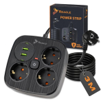 3M pingekaitse 3 pistikupesa 2x USB 2x USB-C