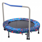 Trampoliin, 95.5x75 cm, Sinine, Kokkupandav k&auml;epidemega